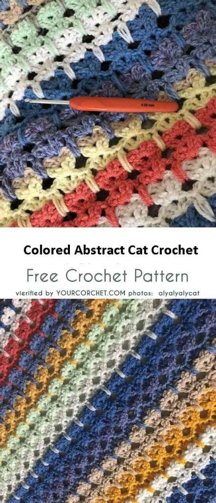 20 Crochet Abstract Cats Stitch Free Pattern For 2022