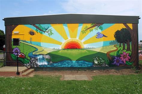 Image result for school murals | School murals, School wall art, Mural ...