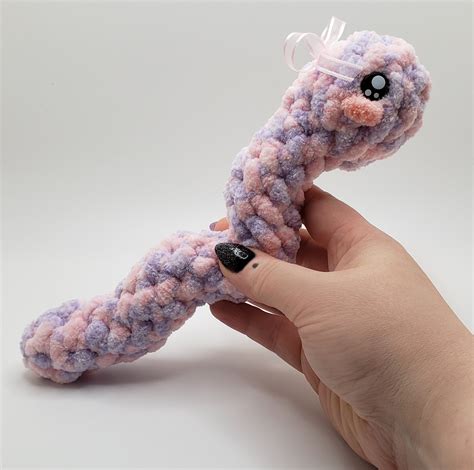 Wiggly Wormies Crochet Amigurumi Bendable Worm, Sensory Toy, Fidget Toy ...