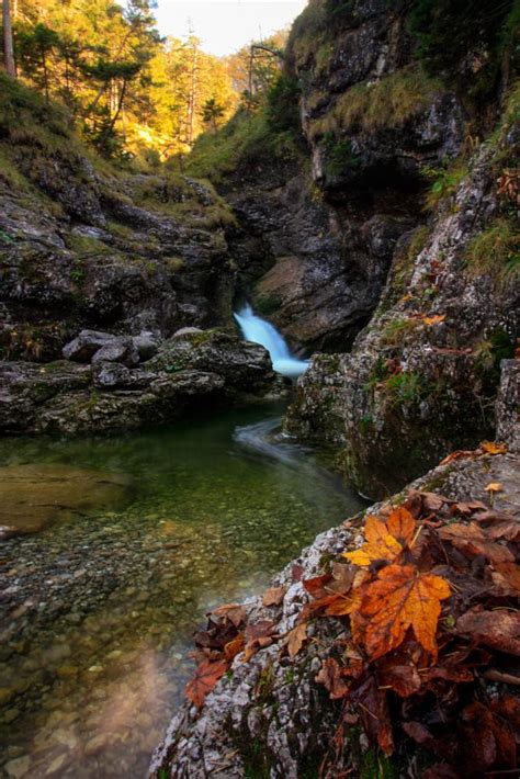 Autumn waterfall