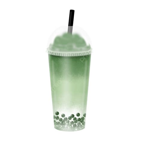 Ice Matcha Boba Boba Matcha Green Tea Png Transparent Clipart Image ...