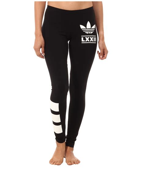 Adidas originals Berlin Logo Leggings in Black | Lyst