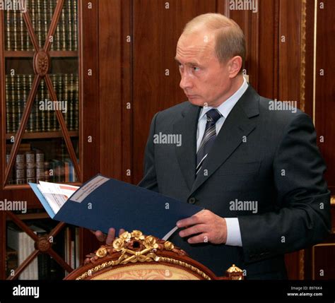 President Vladimir Putin in his Kremlin office Stock Photo - Alamy