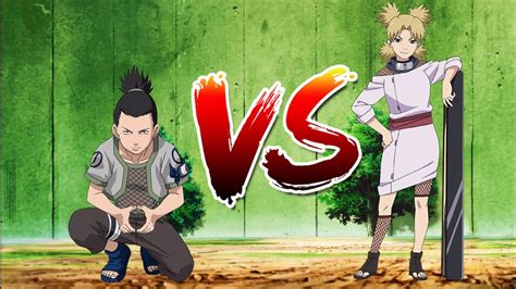 Shikamaru Nara vs. Temari of the Sand Village - Anime battle during the Chunin Exam Final ...