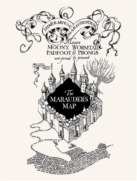 The marauders, Marauders map, Marauders map tattoo