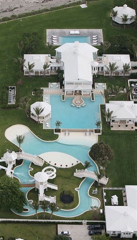 First look at Celine Dion's $20m Florida waterpark mansion that boasts slides, bridges and even ...