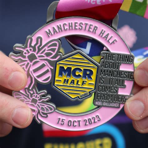 36 Different Versions of the 2023 Manchester Half Medal - Manchester Half Marathon