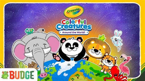 Crayola Colourful Creatures - Around the World! | Official App Gameplay | Budge Studios - YouTube