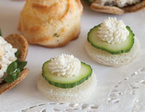 Cucumber-Cheese Canapés - TeaTime Magazine