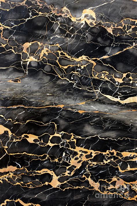 Dark Marble With Golden Veins by Svengine