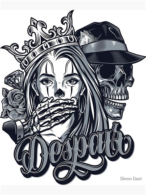 "Vintage chicano style tattoo" Art Print for Sale by geroDev | Redbubble