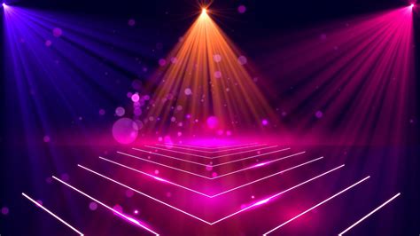 Modern Stage Spotlights Effect Background Video II free animated party lights background for vj ...