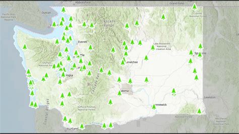 Map Of Washington State Parks Locations - London Top Attractions Map