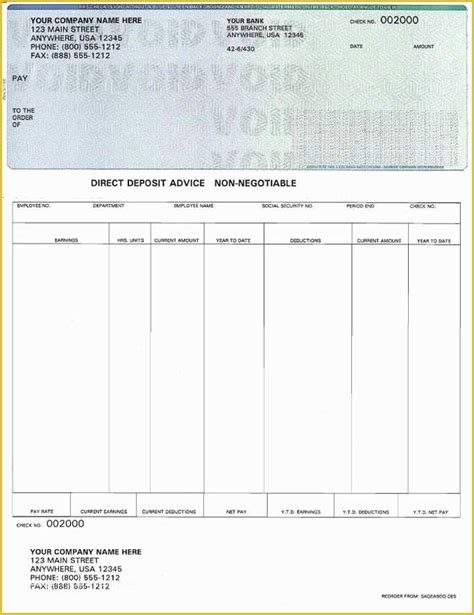 Free Check Stub Template Printables Of Create Print Out Pay Stubs | Heritagechristiancollege