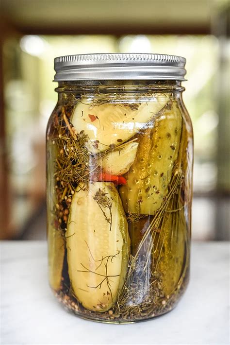 Killer Spicy Garlic Dill Pickles | foodiecrush.com