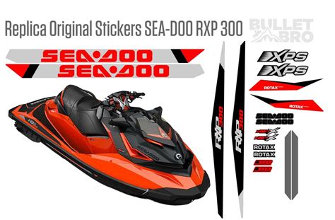 [:ru]Купить оригинальные наклейки! Replica Original Stickers SEA-DOO RXP 300 [:en]Buy factory ...