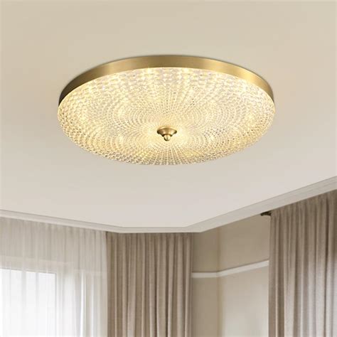 Copper & Metal & Acrylic LED Flush Mount Ceiling Light | Bedroom ...