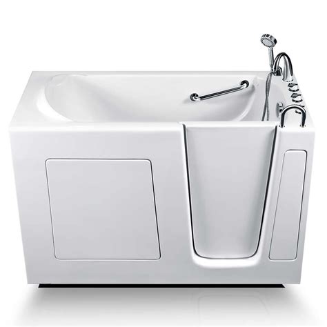 Walk-In Bathtub 30" x 60" Therapeutic Soaking Bathtub and Faucet Set ...