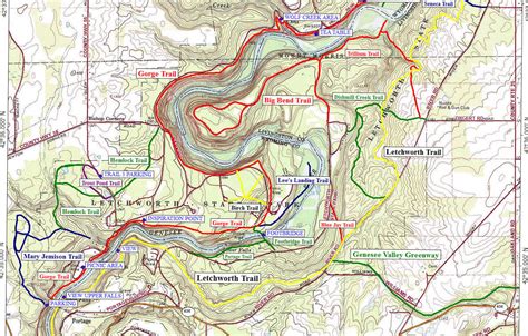 Letchworth State Park Map PDF