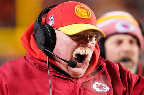 Chiefs coach Andy Reid's mustache had icicles during playoff win