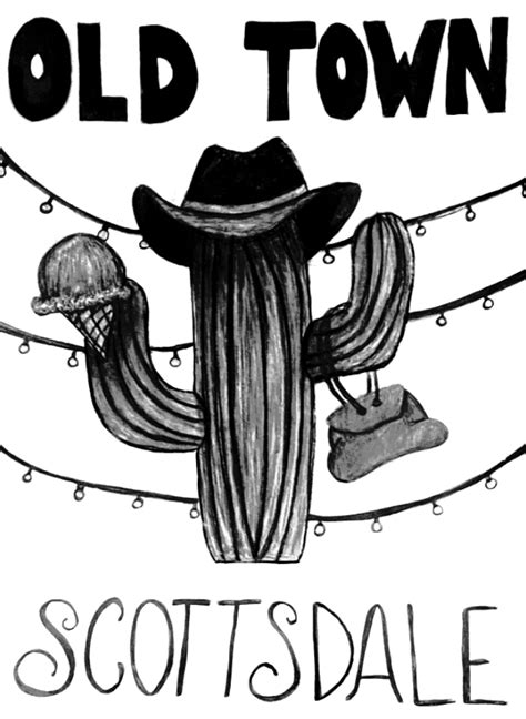 Old Town Scottsdale Poster on Behance