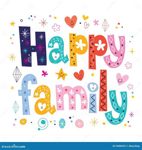 Happy Family Stock Vector - Image: 53486533