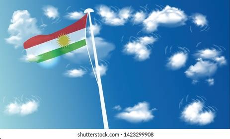 Kurdistan Flag Background Creative Design Stock Vector (Royalty Free ...