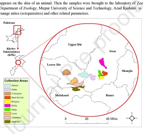 Map of the collection areas, indicating the location of Malakand... | Download Scientific Diagram