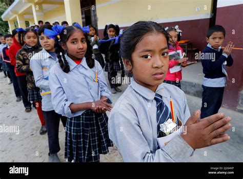 Primary school. Girls in playground Stock Photo - Alamy