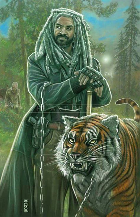 King Ezekiel & Shiva | 'The Well' S7E2 | The Walking Dead (AMC) King Ezekiel & Shiva Walking ...