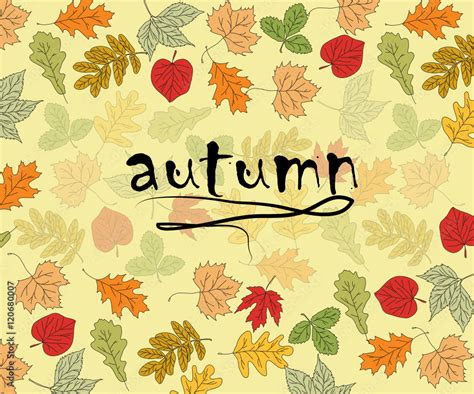 autumn poster Stock Vector | Adobe Stock