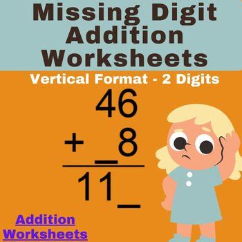Missing Digit Addition Worksheets - Addition Worksheets - 2 Digits