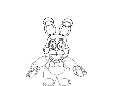 Toy Bonnie (Five Nights at Freddy's 2) contorno by kratoscheky ...