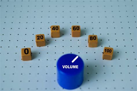 Concept of Turning Volume Control Knob for Maximum Loudness Stock Photo - Image of modern, dial ...