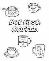 Coffee Coloring Pages Printable At GetDrawings  Free Download sketch template