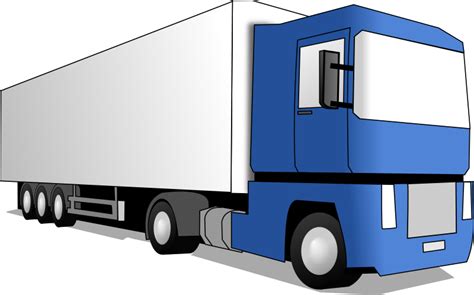 Blue truck - Openclipart