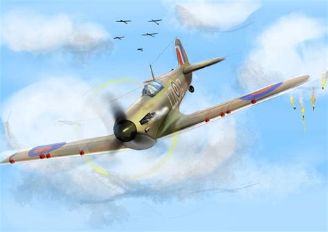 Supermarine Spitfire- Digital Art By Shubham Moyade, Illustration ...