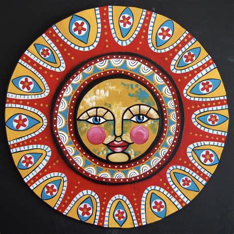 Mexican Folk Art Sun And Moon - GESTUQZ