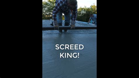 The Screed King! (How to screed concrete) #Shorts - YouTube