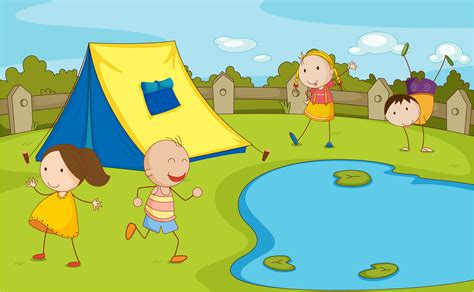 214 Kids Camping Svg Free SVG PNG EPS DXF File