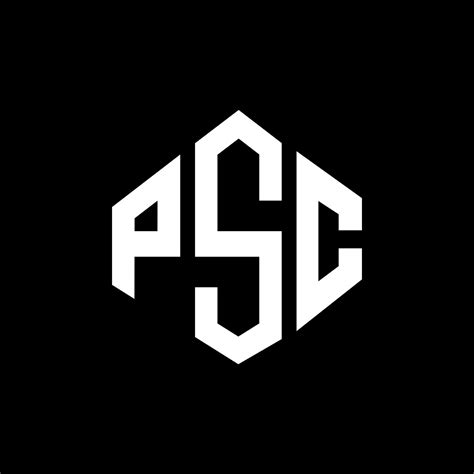 PSC letter logo design with polygon shape. PSC polygon and cube shape ...