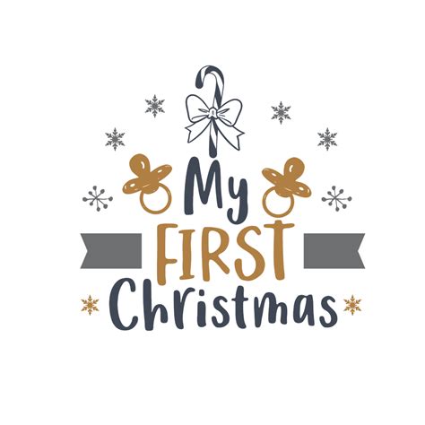 My First Christmas SVG cutting files christmas svg scrapbook title free svg cuts Png