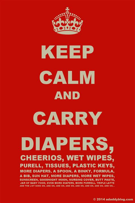 Free Parenting Printable: KEEP CALM AND CARRY DIAPERS…