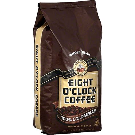 Eight O Clock Coffee, Whole Bean, 100% Colombian | Coffee | Edwards Food Giant