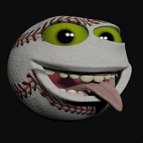 3D model Baseball Character VR / AR / low-poly MAX OBJ 3DS FBX