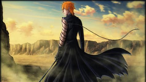 Bleach, Kurosaki Ichigo, Anime Boys, Desert, Chains, Orange Hair ...