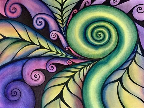 Koru painting Raewyn Harris www.raewynharris.nz | Maori art, Nz art ...