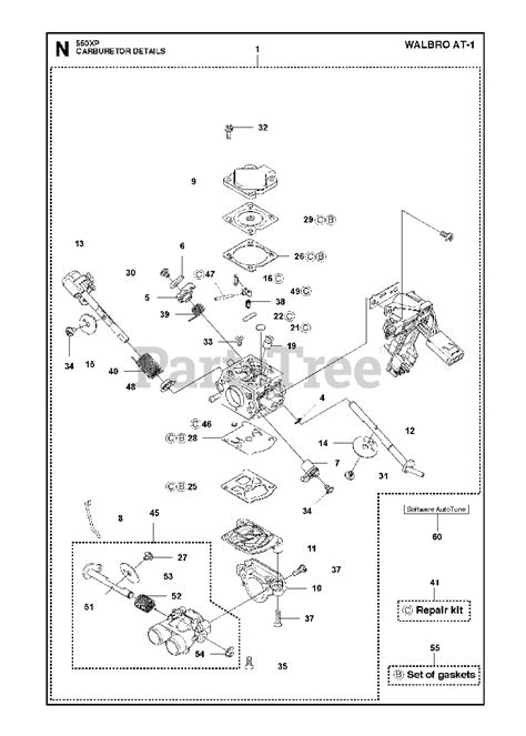 Husqvarna 550 XP - Husqvarna Chainsaw (2013-01) CARBURETOR DETAILS ...