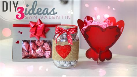 DIY 3 IDEAS PARA SAN VALENTIN, MANUALIDADES DIA DEL AMOR Y LA AMISTAD, DIY 14 DE FEBRERO - YouTube