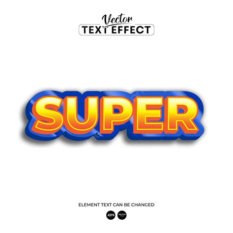 Super Text Effect Vector Hd Images, Text Effect Super, Text Effect 3d, Text Effect, Text Effects ...